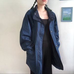 🦋 Vintage navy ski jacket/coat with lining 🦋